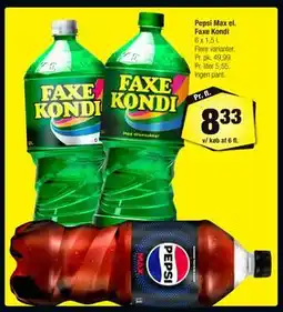 Calle Pepsi Max el. Faxe Kondi tilbud