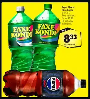 Calle Pepsi Max el. Faxe Kondi tilbud