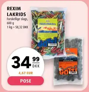Scandinavian Park REXIM LAKRIDS tilbud
