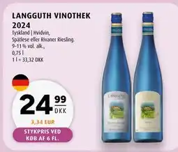 Scandinavian Park LANGGUTH VINOTHEK 2024 tilbud