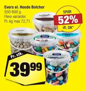 Calle Evers el. Heede Bolcher tilbud