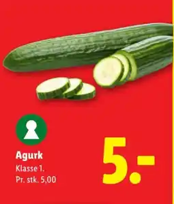 Lidl Agurk tilbud