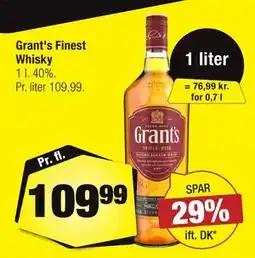Calle Grant's Finest Whisky tilbud