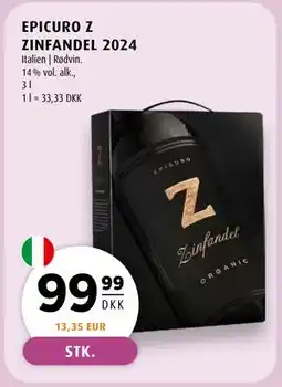 Scandinavian Park EPICURO Z ZINFANDEL 2024 tilbud