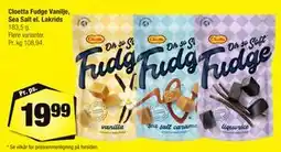 Calle Cloetta Fudge Vanilje, Sea Salt el. Lakrids tilbud