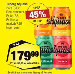 Calle Tuborg Squash tilbud