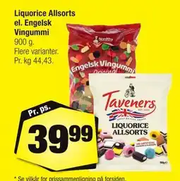 Calle Liquorice Allsorts el. Engelsk Vingummi tilbud