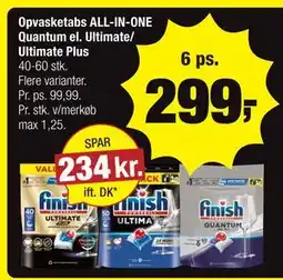 Calle Opvasketabs ALL-IN-ONE Quantum el. Ultimate/ Ultimate Plus tilbud