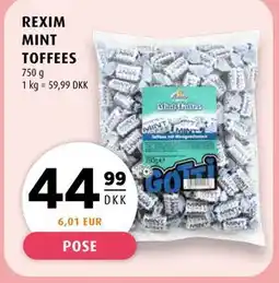 Scandinavian Park REXIM MINT TOFFEES tilbud