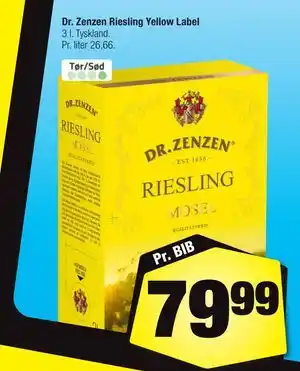 Calle Dr. Zenzen Riesling Yellow Label tilbud