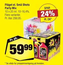 Calle Flügel el. Små Shots Party Mix tilbud