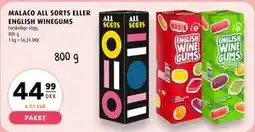 Scandinavian Park MALACO ALL SORTS ELLER ENGLISH WINEGUMS tilbud