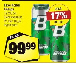 Calle Faxe Kondi Energy tilbud