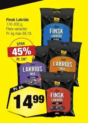 Calle Finsk Lakrids tilbud