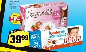Calle Ferrero Kinder el. Yogurette tilbud