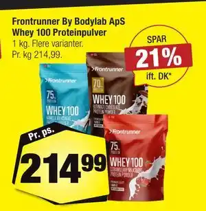 Calle Frontrunner By Bodylab ApS Whey 100 Proteinpulver tilbud