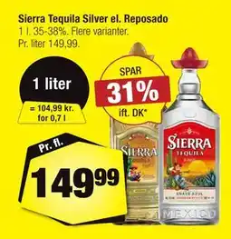 Calle Sierra Tequila Silver el. Reposado tilbud
