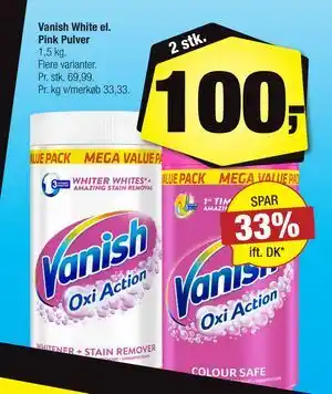 Calle Vanish White el. Pink Pulver tilbud