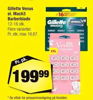 Calle Gillette Venus el. Mach3 Barberblade tilbud