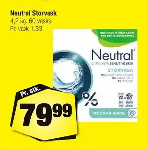 Calle Neutral Storvask tilbud