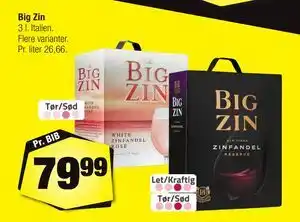 Calle Big Zin tilbud