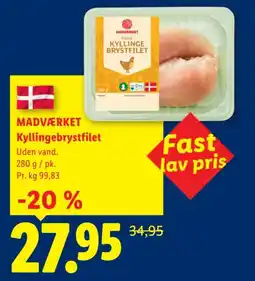 Lidl MADVÆRKET Kyllingebrystfilet tilbud