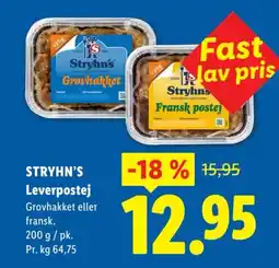 Lidl STRYHN'S Leverpostej tilbud