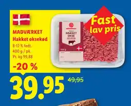 Lidl MADVÆRKET Hakket oksekød tilbud