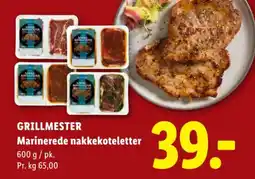 Lidl Grillmester marinerede nakkekoteletter tilbud