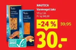 Lidl NAUTICA Varmrøget laks tilbud