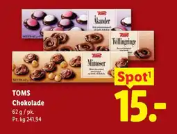 Lidl TOMS Chokolade tilbud