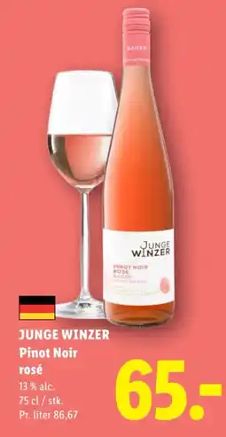 Lidl JUNGE WINZER Pinot noir rosé tilbud