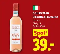 Lidl GIULIO PASO Chiaretto di bardolino tilbud