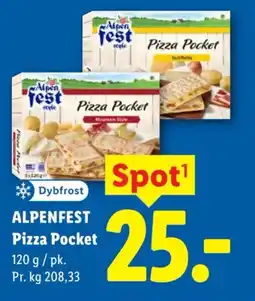 Lidl ALPENFEST Pizza pocket tilbud