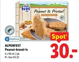 Lidl ALPENFEST Peanut-brezel-is tilbud