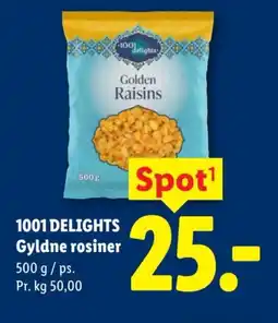 Lidl 1001 DELIGHTS Gyldne rosiner tilbud