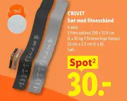 Lidl CRIVIT Sæt med fitnessbånd tilbud