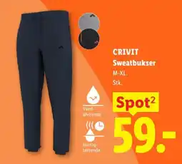 Lidl CRIVIT Sweatbukser tilbud