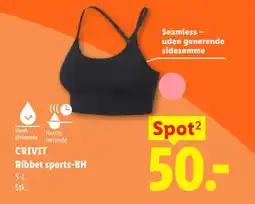 Lidl CRIVIT Ribbet sports-BH tilbud