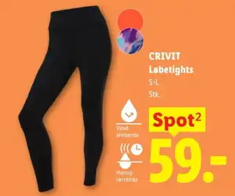 Lidl CRIVIT Løbetights tilbud