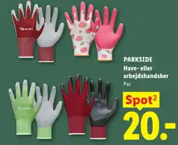 Lidl PARKSIDE Have- eller arbejdshandsker tilbud