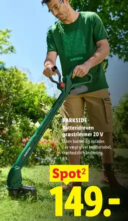 Lidl PARKSIDE Batteridreven græstrimmer 20 V tilbud