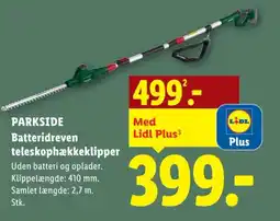 Lidl PARKSIDE Batteridreven teleskophækkeklipper tilbud