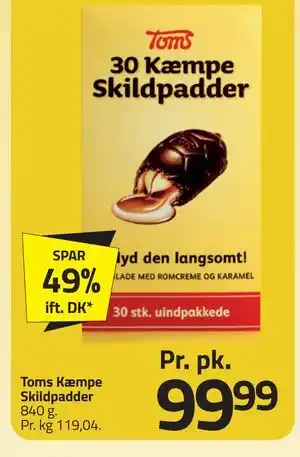 Fleggaard Toms Kæmpe Skildpadder tilbud