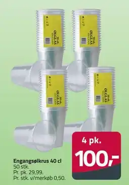 Fleggaard Engangsølkrus 40 cl tilbud
