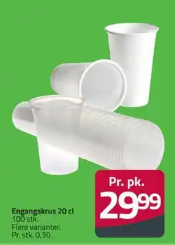 Fleggaard Engangskrus 20 cl tilbud