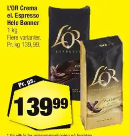 Calle L'OR Crema / Espresso hele bønner tilbud