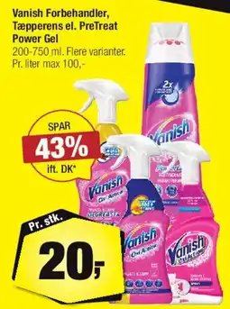 Calle Vanish Forbehandler / Tæpperens / PreTreat Power Gel tilbud