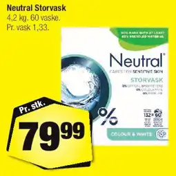 Calle Neutral Storvask 4.2 kg tilbud