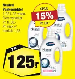 Calle Neutral Vaskemiddel 1,25 l tilbud